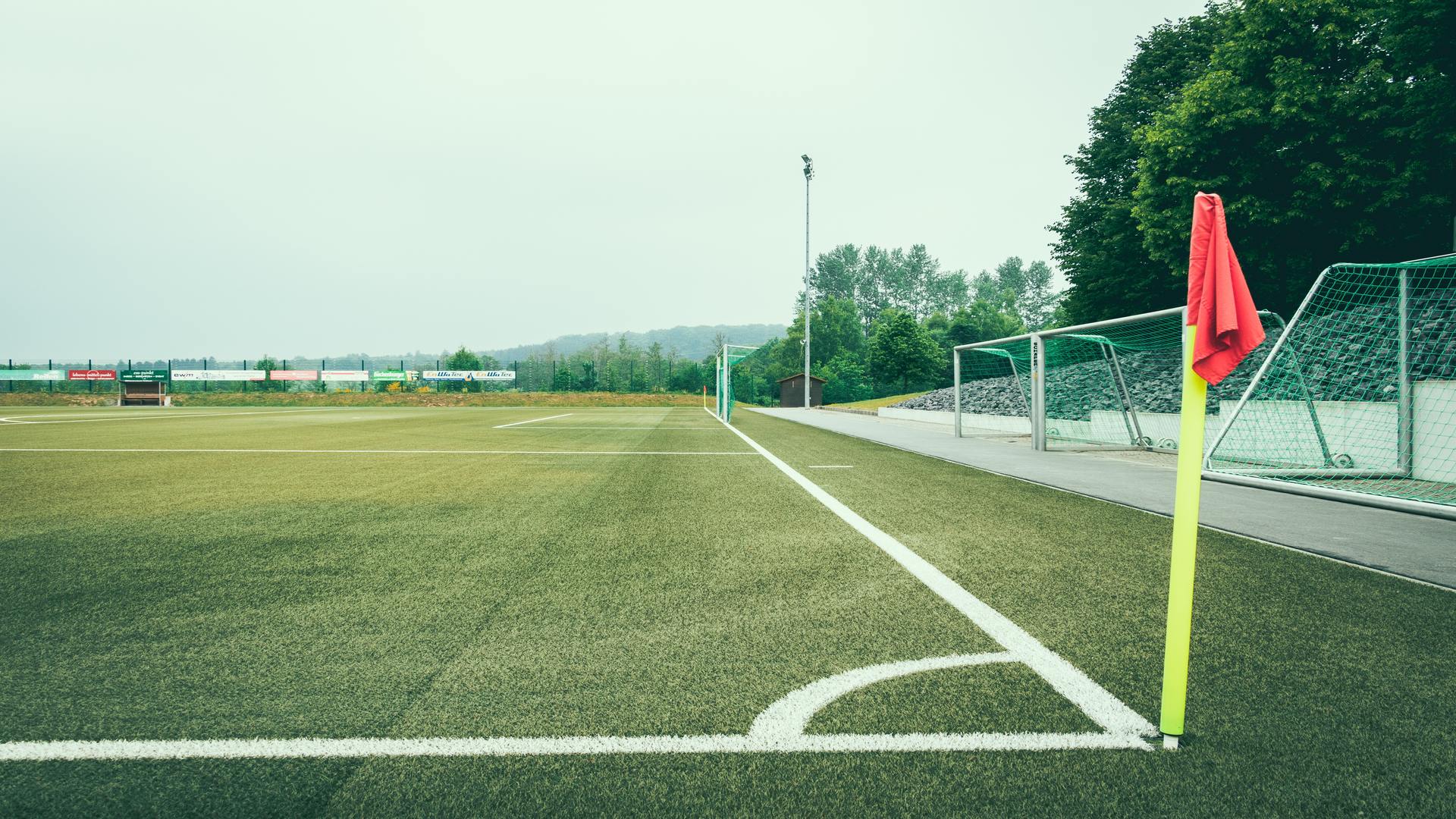 Imagen de corner de cancha de fútbol
