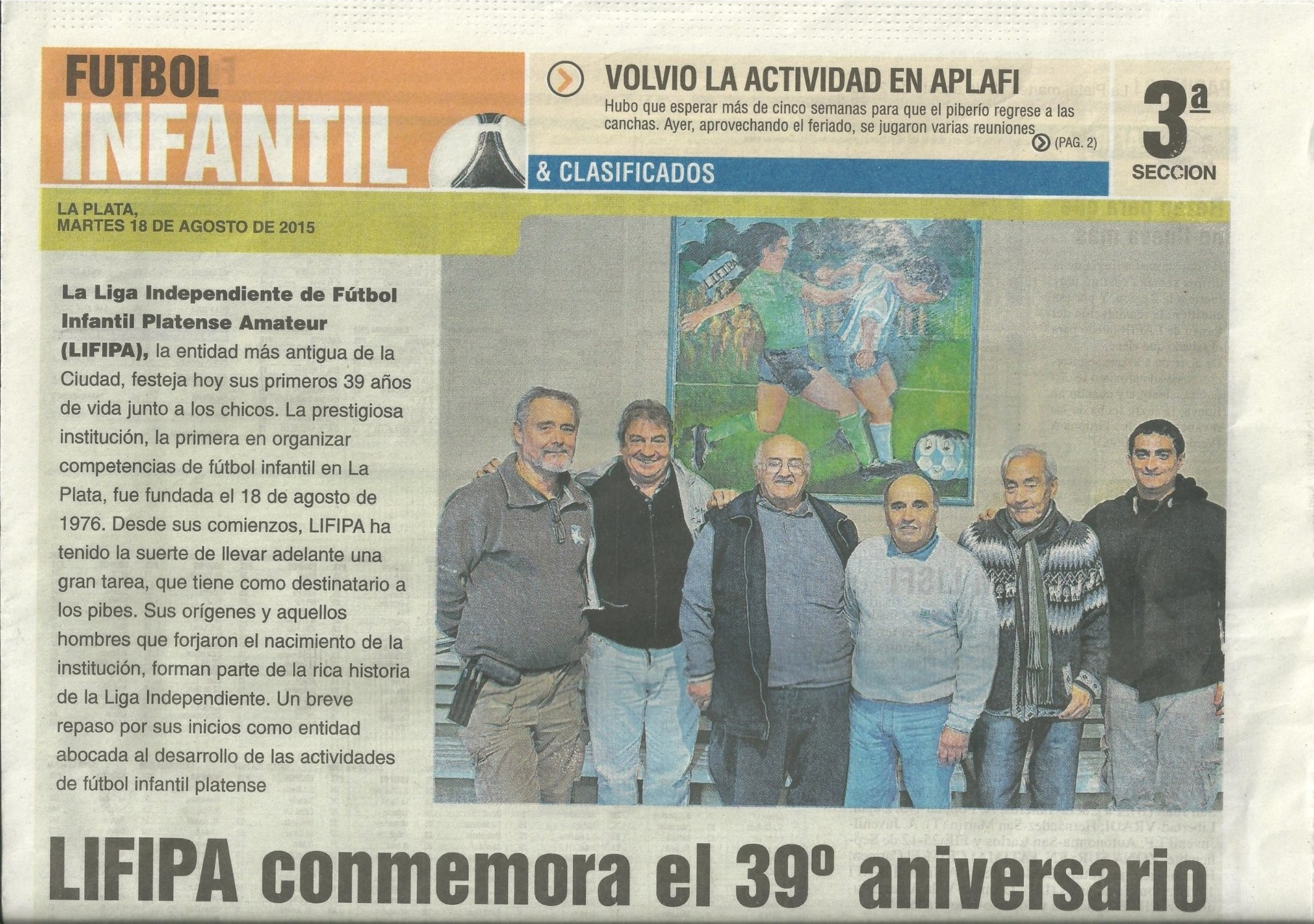 recorte de diario comision lifipa